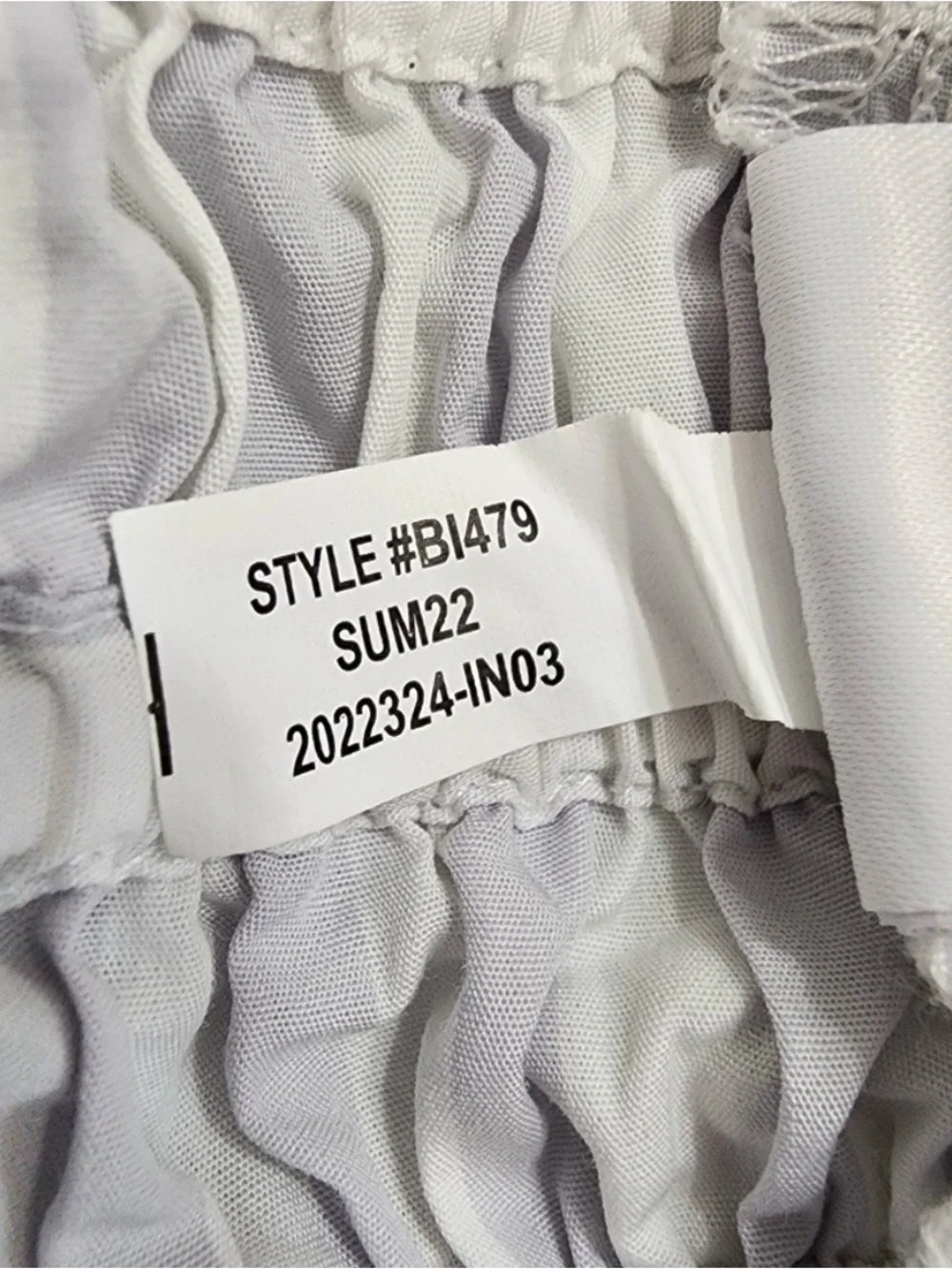 J. Crew White Smocked Crop Tank with Striped Straps